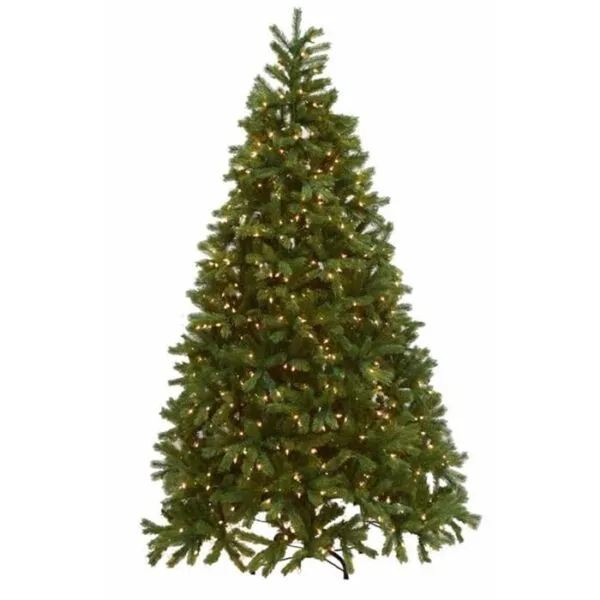 9′ White Fir With Color Changing LED Lights