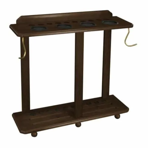 Heritage Floor Cue Rack- Nutmeg