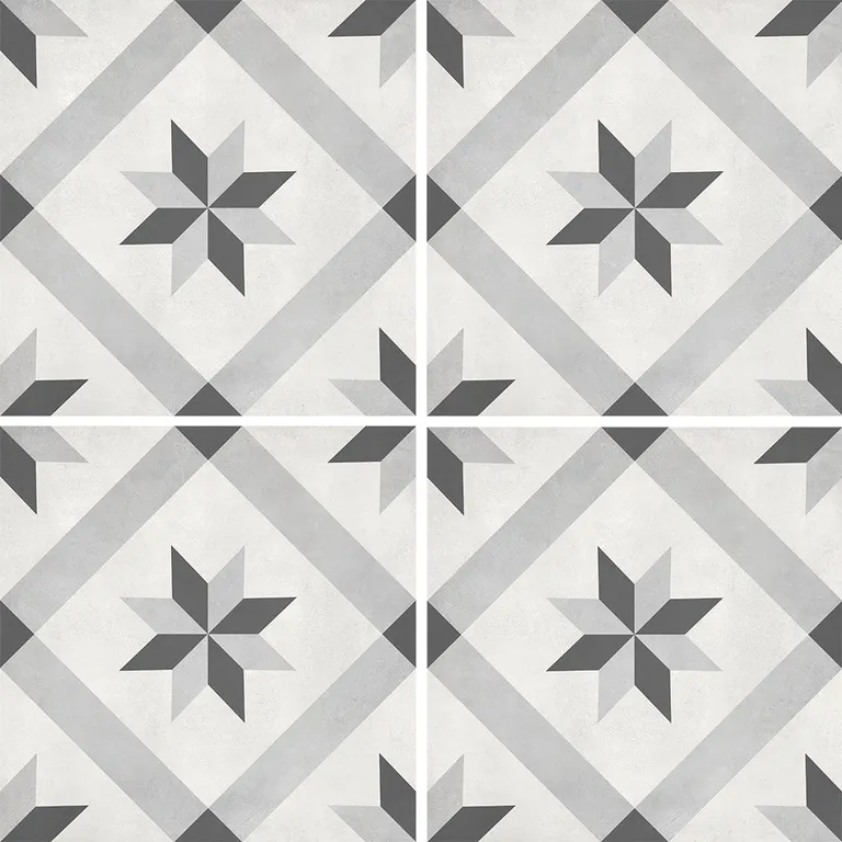 Ice Compass, 8" x 8" - Porcelain Tile