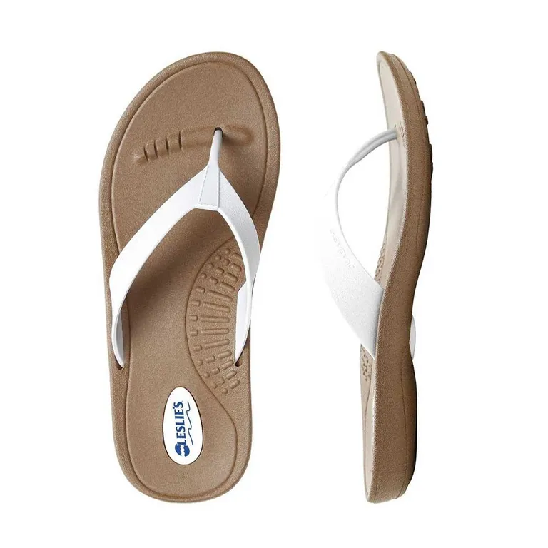 Okabashi - Flip Flops Breeze Toffee/White, Large