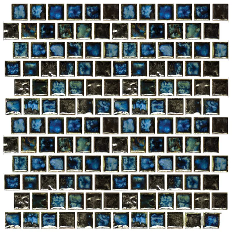 Oyster Blue, 1" x 1" - Porcelain Pool Tile