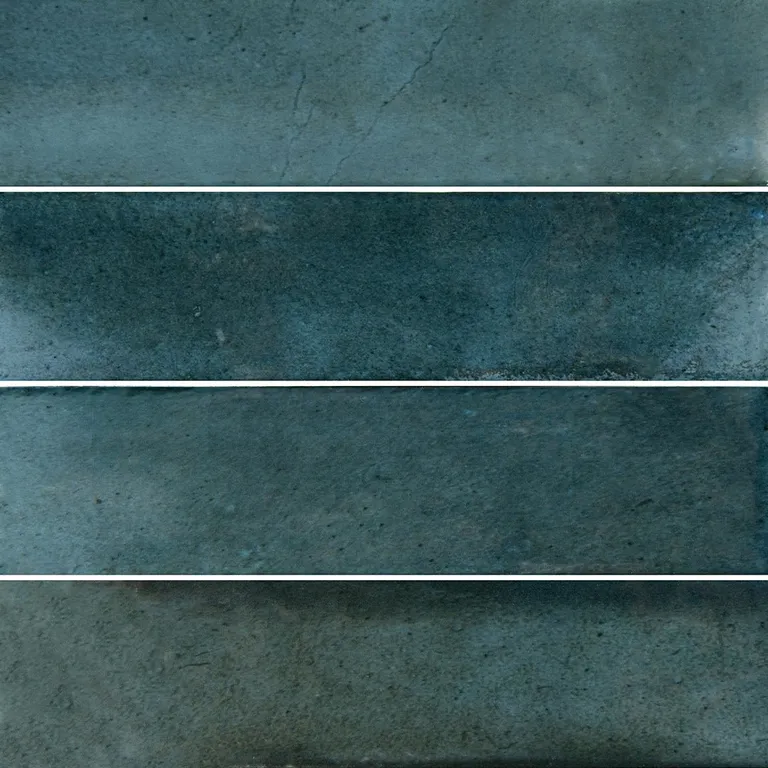Prussian Blue Field, 3" x 12" - Porcelain Tile