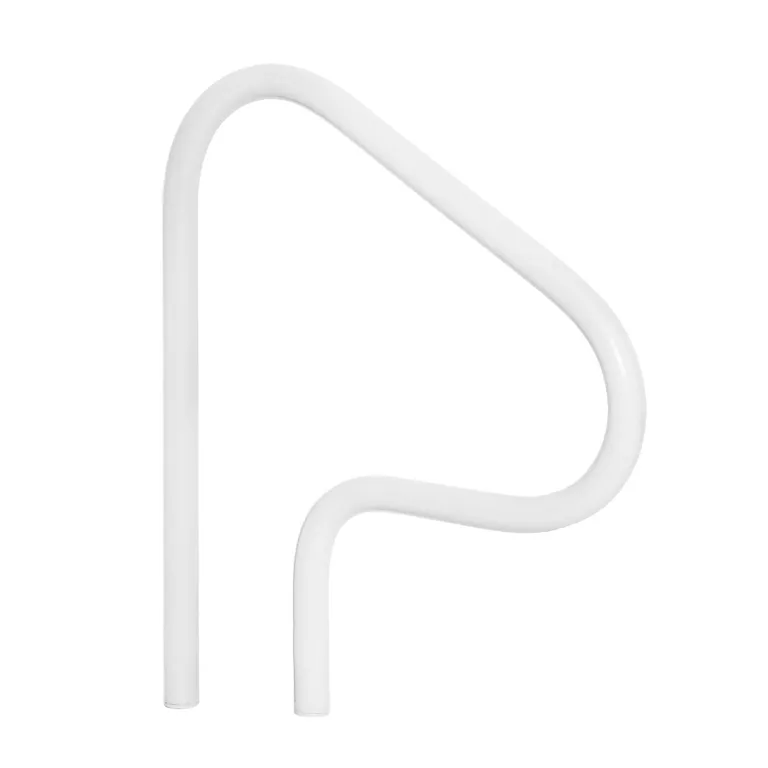 Saftron - 26" x 30" Return to Deck 3 Bend Hand Rail, White