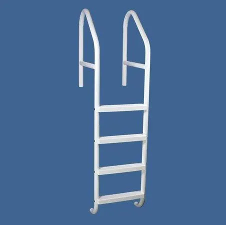 Saftron - 30" Commercial 5-Step Cross Braced Pool Ladder, Taupe