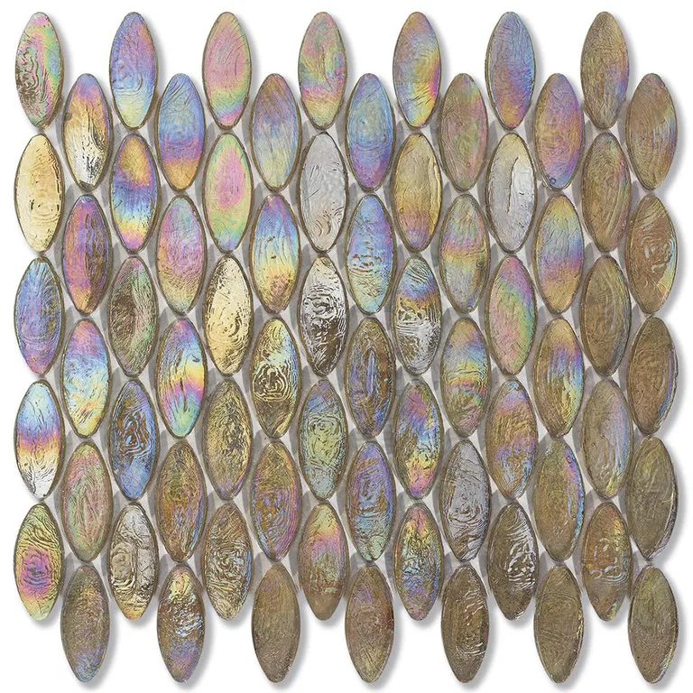 Satin Domes, 2" x 7/8" - Glass Tile