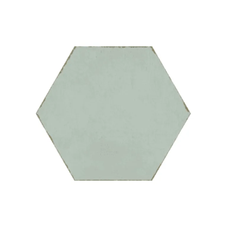 Spring Time Aqua, Hexagon - Porcelain Tile
