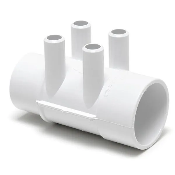Waterway - Spa Manifold 2in. S x 2in. SPG (4) 3/4in. Barbed Ports