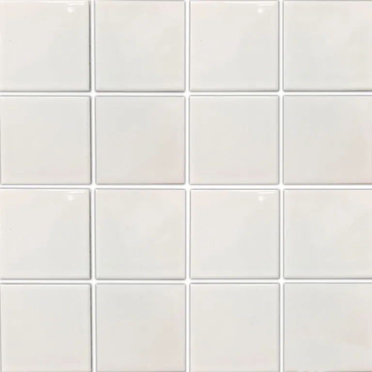 White, 3" x 3" - Porcelain Pool Tile