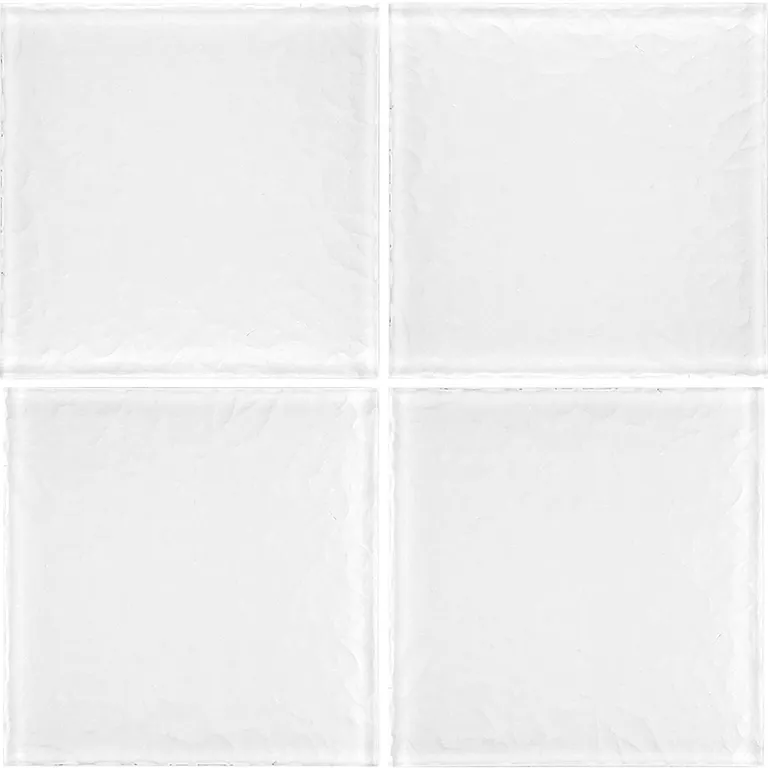 White, 6" x 6" - Glass Tile